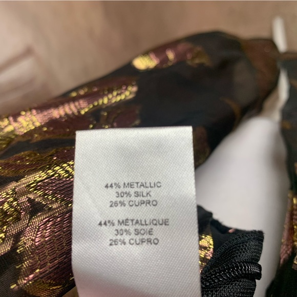 NEW Ramy Brook Blair Metallic Wrap Tie Blouse - Picture 12 of 12